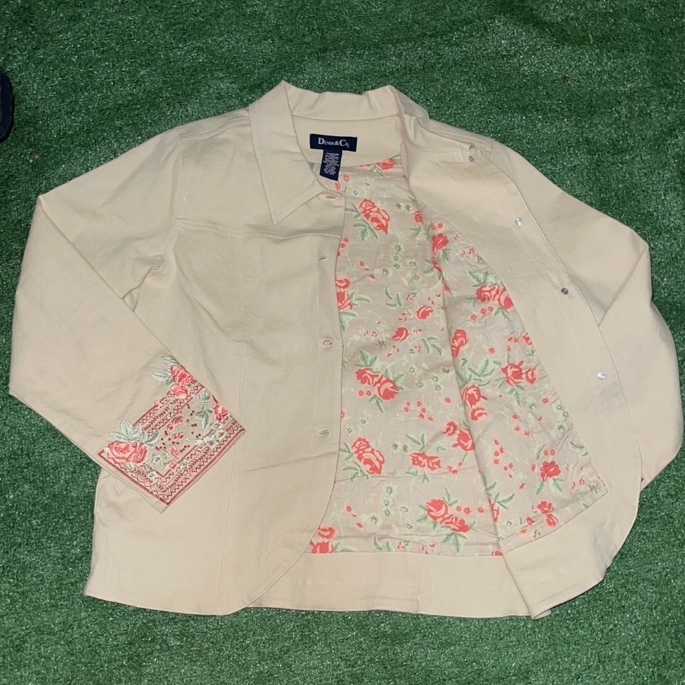 Denim& CO Womens Blazer Stretch Jacket